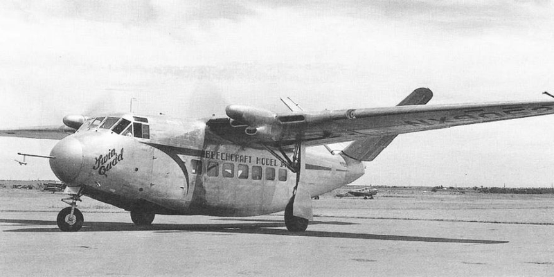 Illustration for article titled The Beech Twin Quad: Four Engines, Two Propellers, Zero Buyers